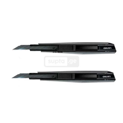 DELI-დელი საკანცელარიო დანა მყარი მეტალის კორპუსით 9მმ No.2037S